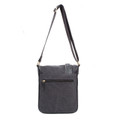 WB 6205 - Woodbridge Canvas Crossbody Bag with decorative panel