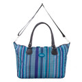 HBY-0160 - HIGHBURY Marrakesh Blue Stripe Ultra Light Weight Luggage