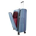 HBY-0160 - HIGHBURY Marrakesh Blue Stripe Ultra Light Weight Luggage