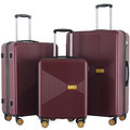HBY-0168 - Burgundy - HIGHBURY - Yellowstone Hard Luggage Cases