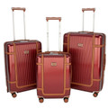 HBY-0171- HIGHBURY - ELEGANCE Burgundy Hard Luggage Cases