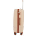 VS-1002 - Beige - Victoria Station Lightweight 8 wheeler ABS Trolley Cases