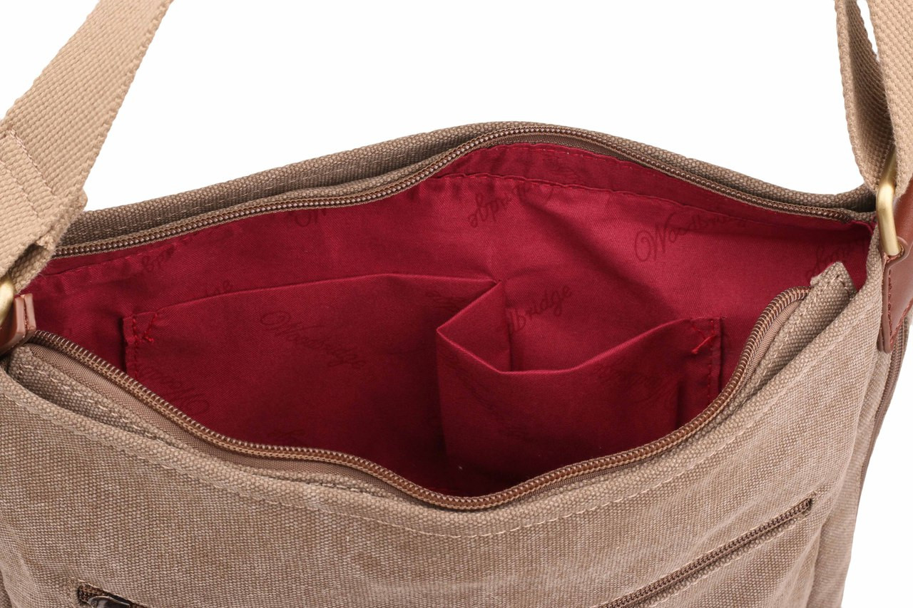 WB-6013 - Woodbridge large cross body canvas bag