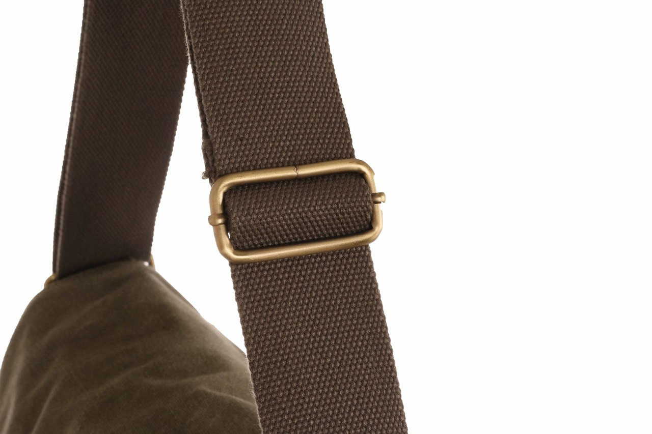 WB-6014 - Woodbridge large cross body flap over canvas bag