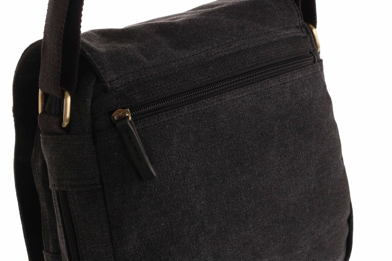 WB-6018 - Woodbridge large cross body flap over canvas bag