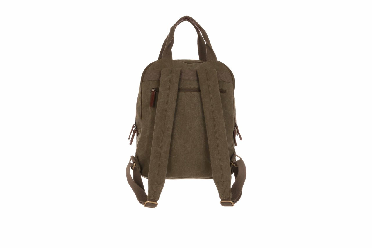 WB-6020 - Woodbridge large canvas laptop backpack with front flap