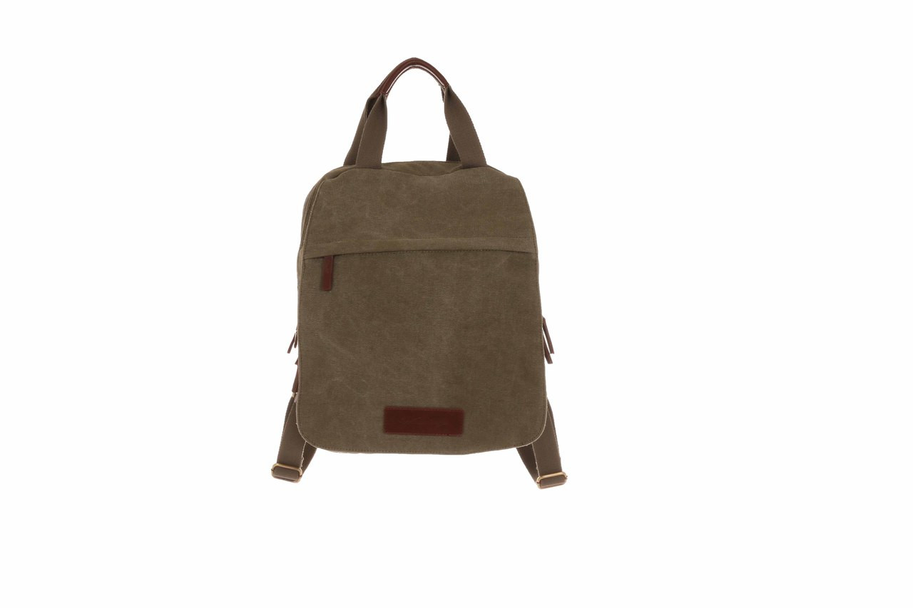 WB-6020 - Woodbridge large canvas laptop backpack with front flap