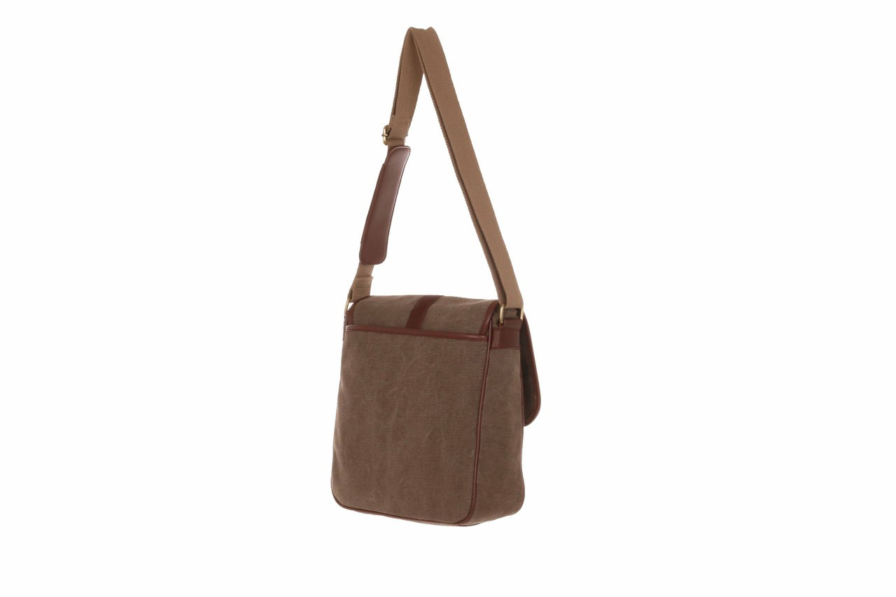 WB-6022 - Woodbridge large cross body flap over canvas bag