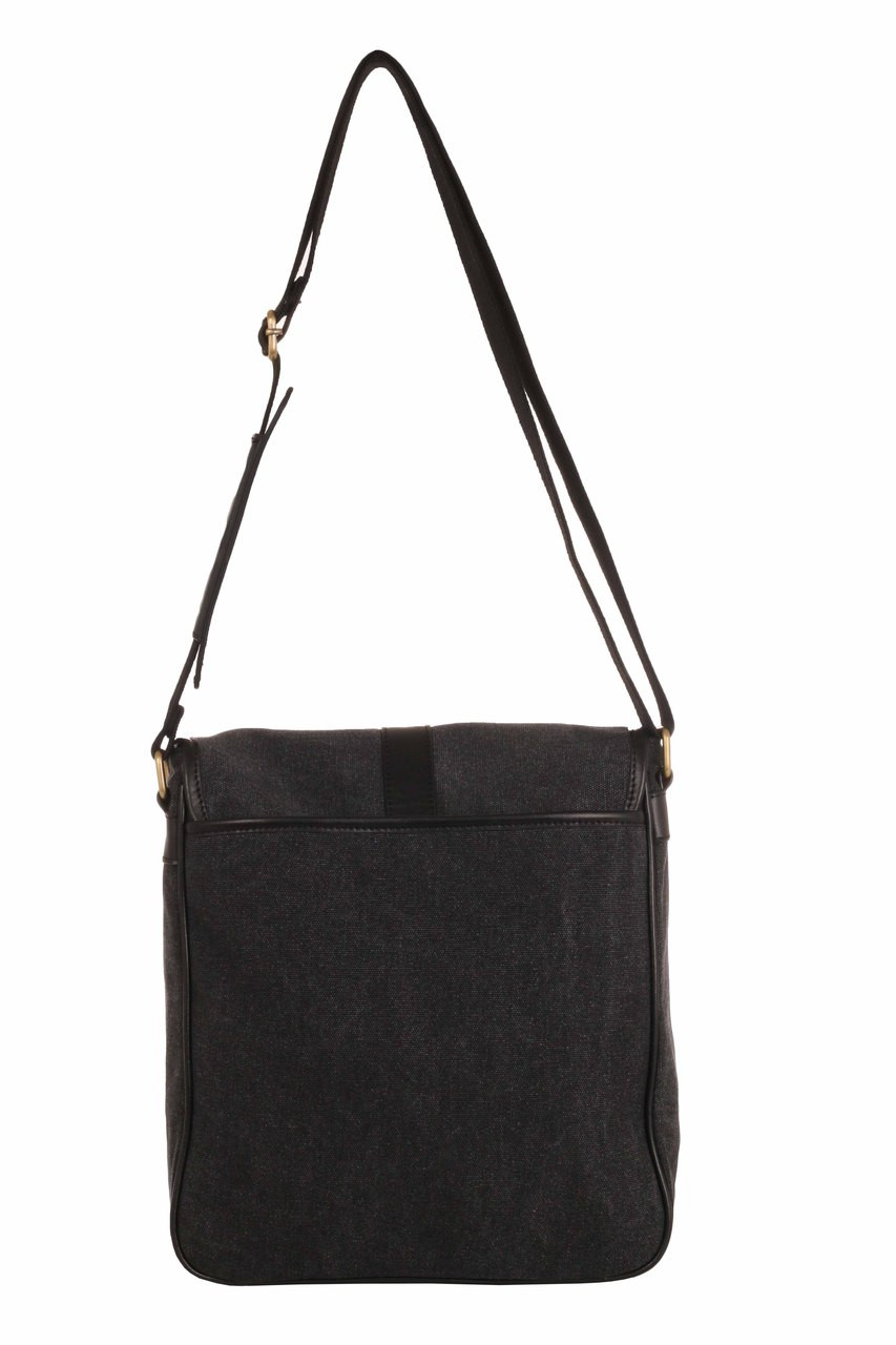WB-6022 - Woodbridge large cross body flap over canvas bag