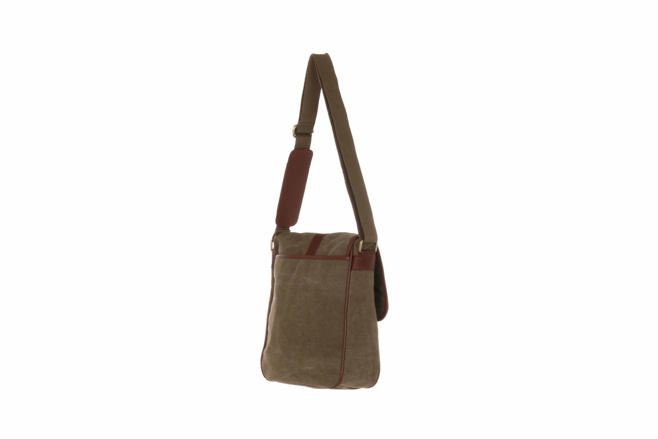 WB-6022 - Woodbridge large cross body flap over canvas bag