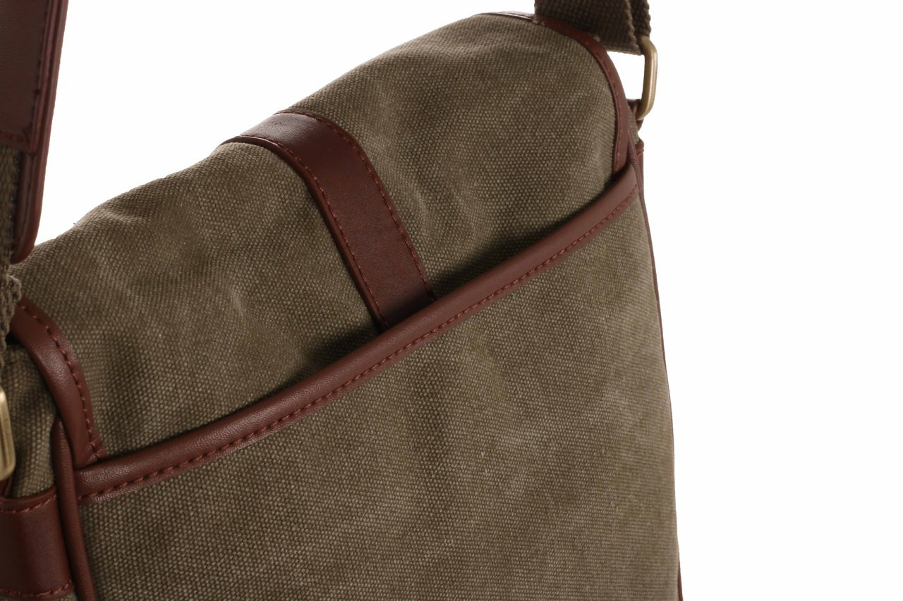 WB-6022 - Woodbridge large cross body flap over canvas bag