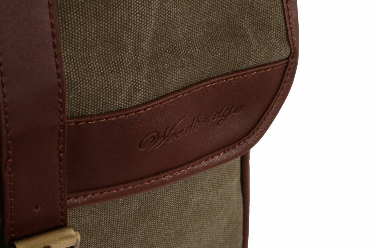 WB-6022 - Woodbridge large cross body flap over canvas bag