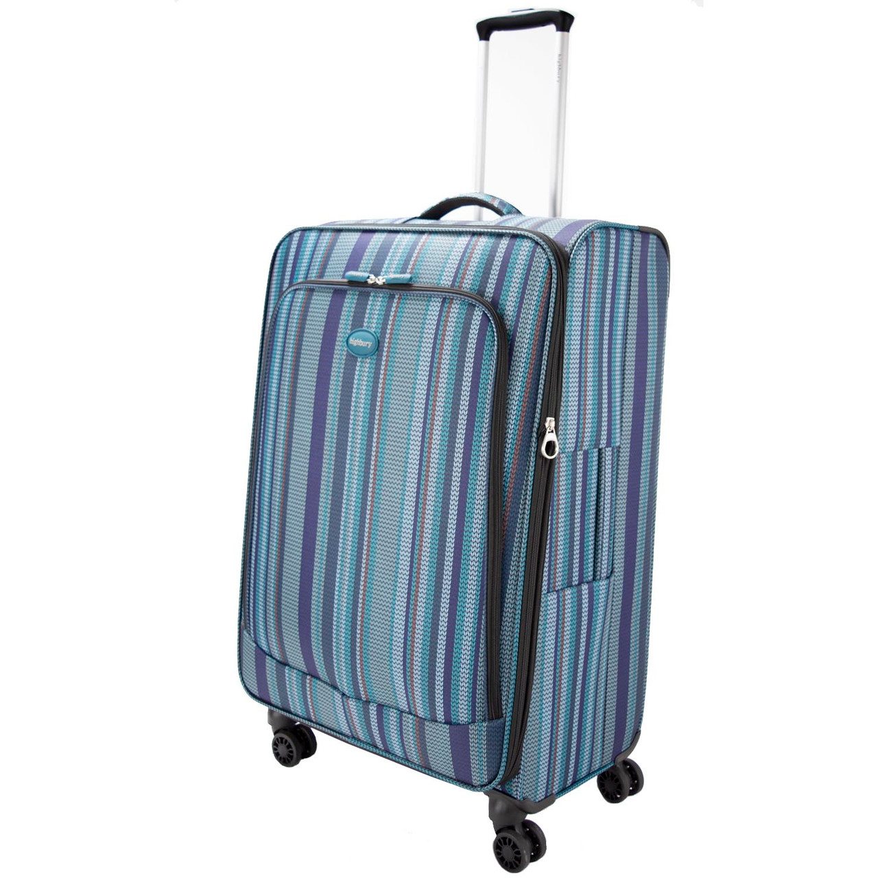 HBY-0160 - HIGHBURY Marrakesh Blue Stripe Ultra Light Weight Luggage