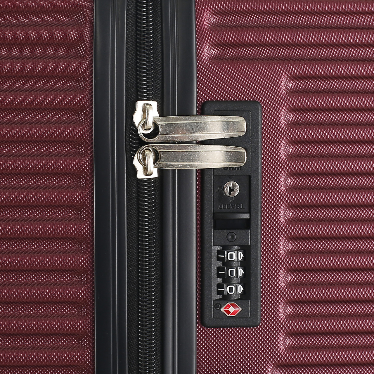 HBY-0168 - Burgundy - HIGHBURY - Yellowstone Hard Luggage Cases