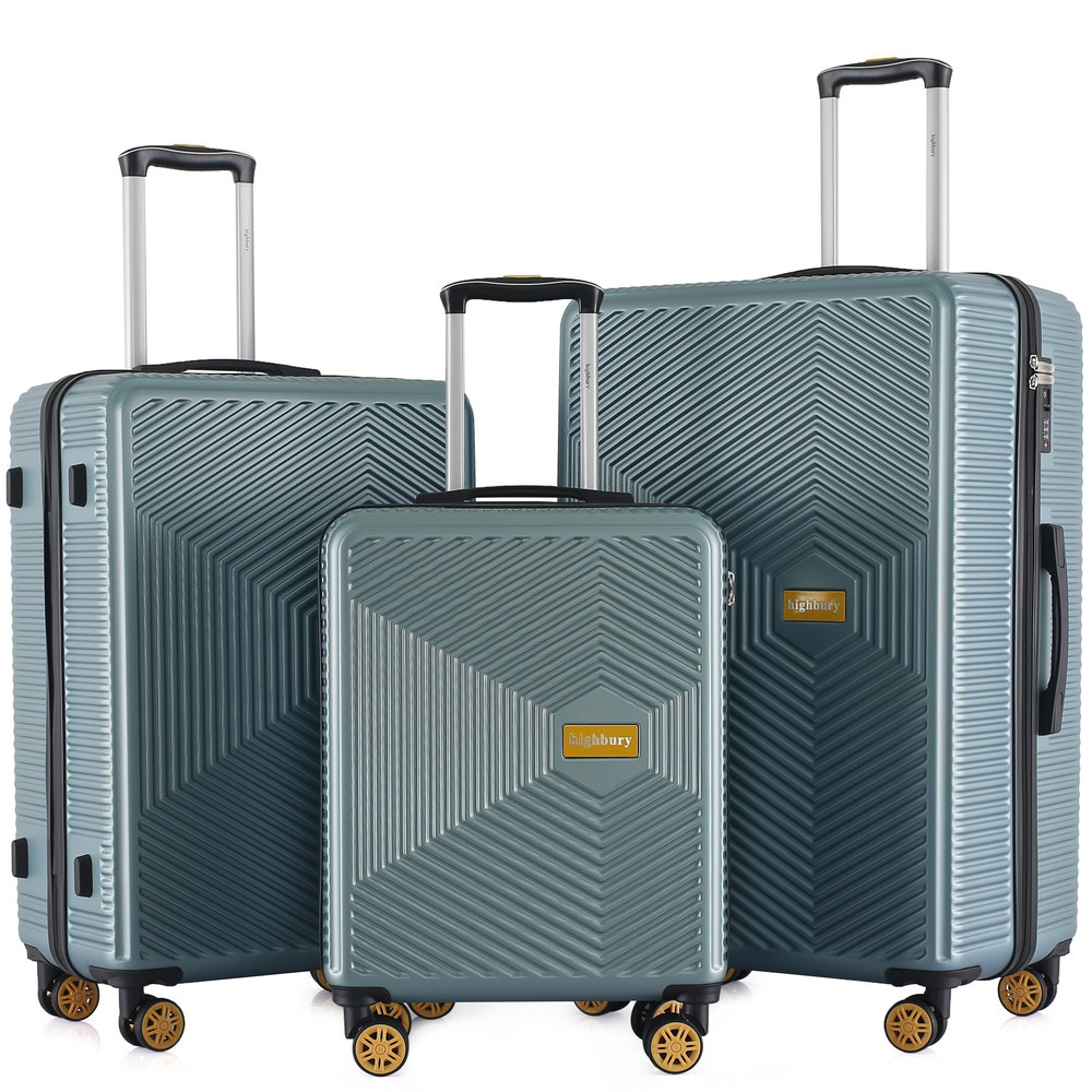 HBY-0168 - Sage Green - HIGHBURY - Yellowstone Hard Luggage Cases