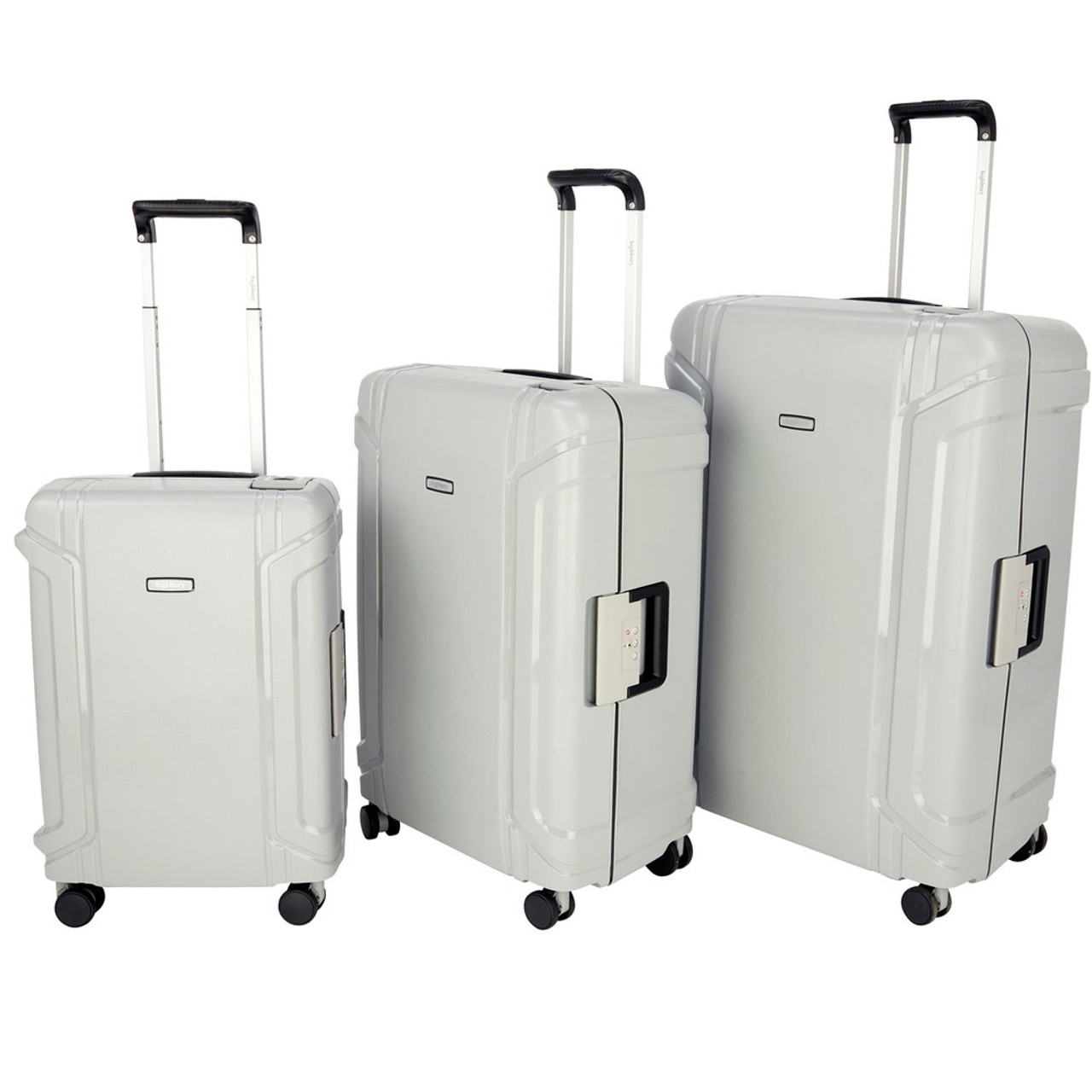 HBY-0173 - Silver - HIGHBURY - Guard Hard Luggage Trolley Cases