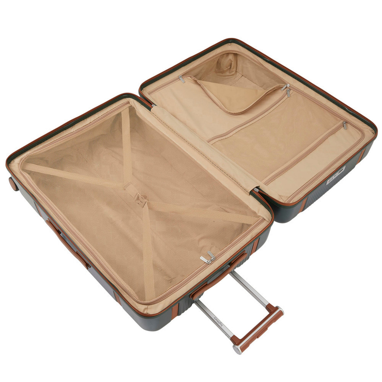 HBY-0171- HIGHBURY - ELEGANCE Forest Green Hard Luggage Cases