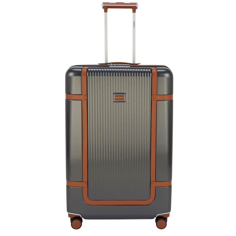 HBY-0171- HIGHBURY - ELEGANCE Dark Grey Hard Luggage Cases