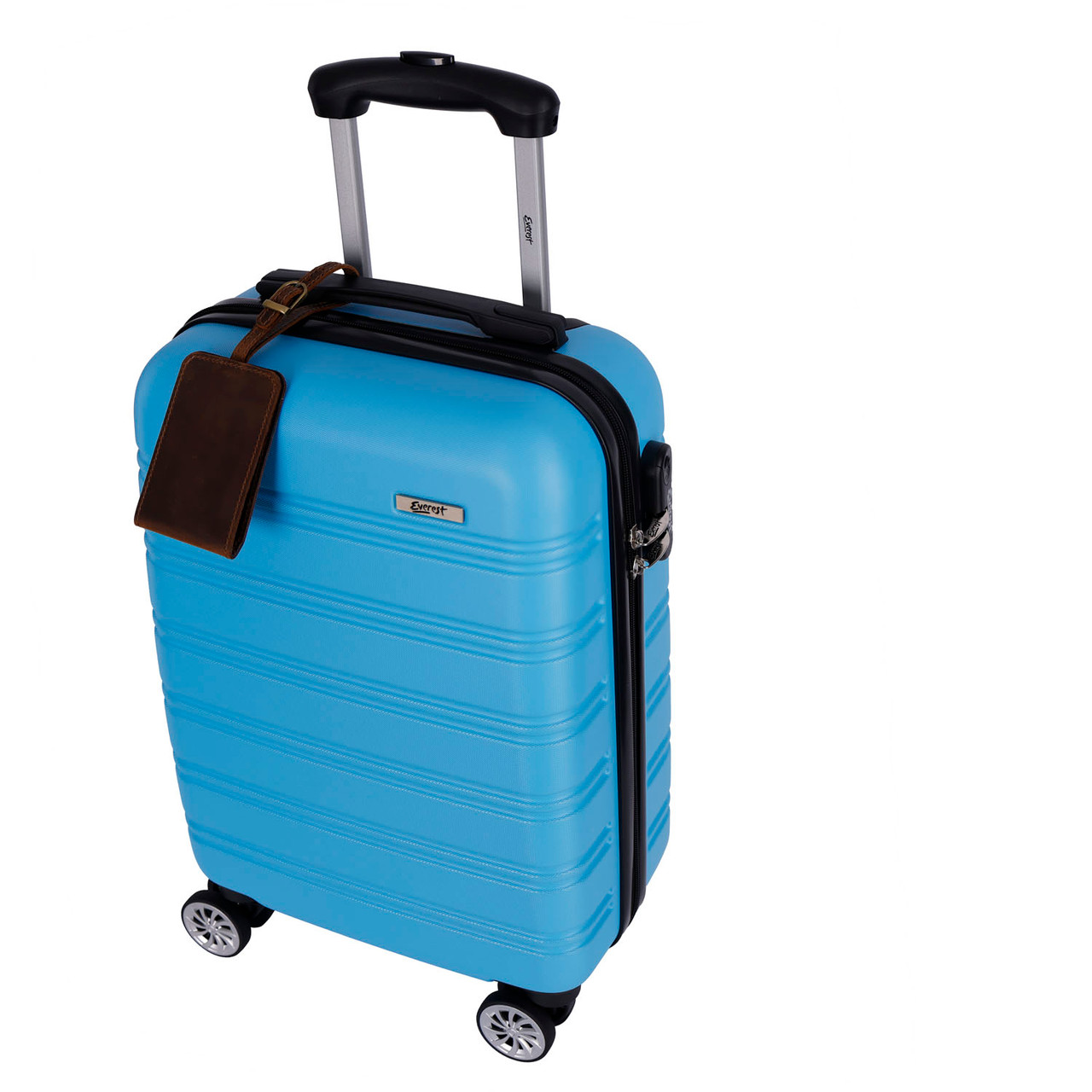 EV-441 - Sky Blue  EVEREST lightweight 8 wheeler ABS luggage case