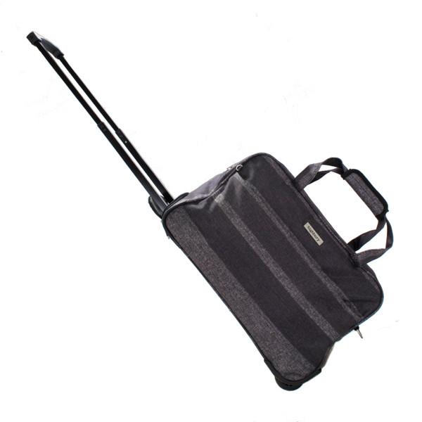 HBY-0015 - HIGHBURY Unique Grey Stripe® Cabin Weekend Trolley Bag