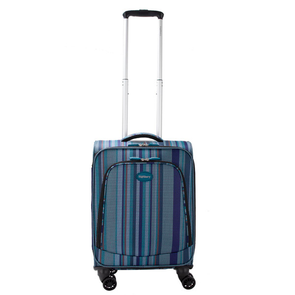 HBY-0160 - HIGHBURY Marrakesh Blue Stripe Ultra Light Weight Luggage