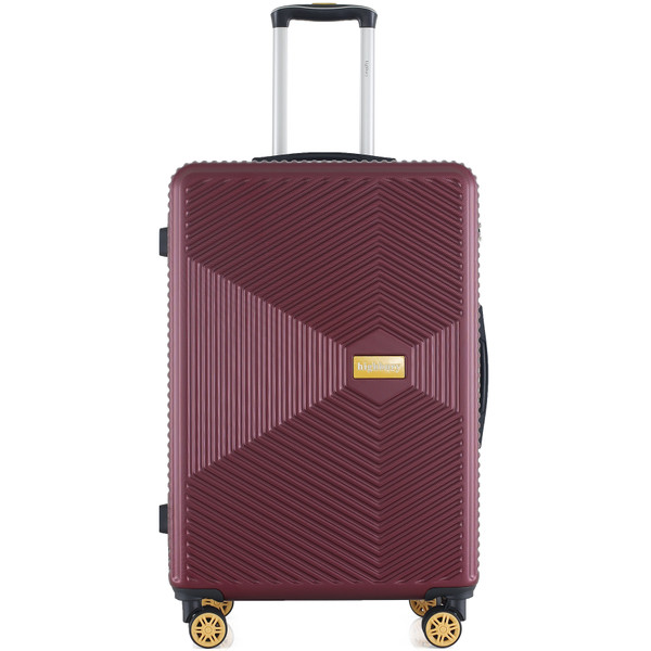 HBY-0168 - Burgundy - HIGHBURY - Yellowstone Hard Luggage Cases