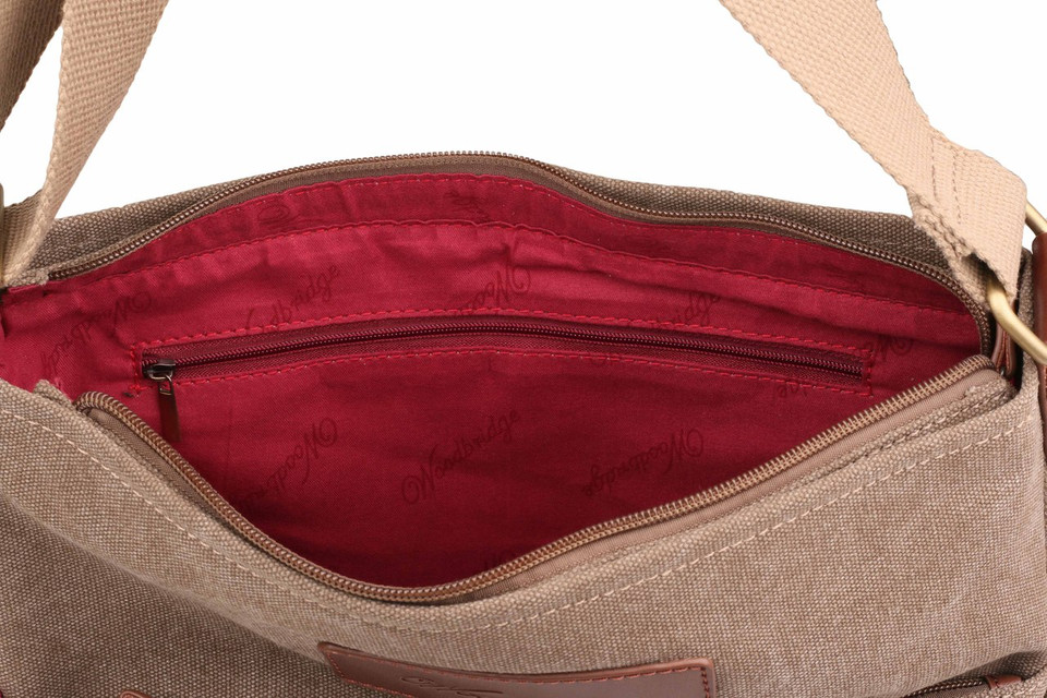 WB-6013 - Woodbridge large cross body canvas bag