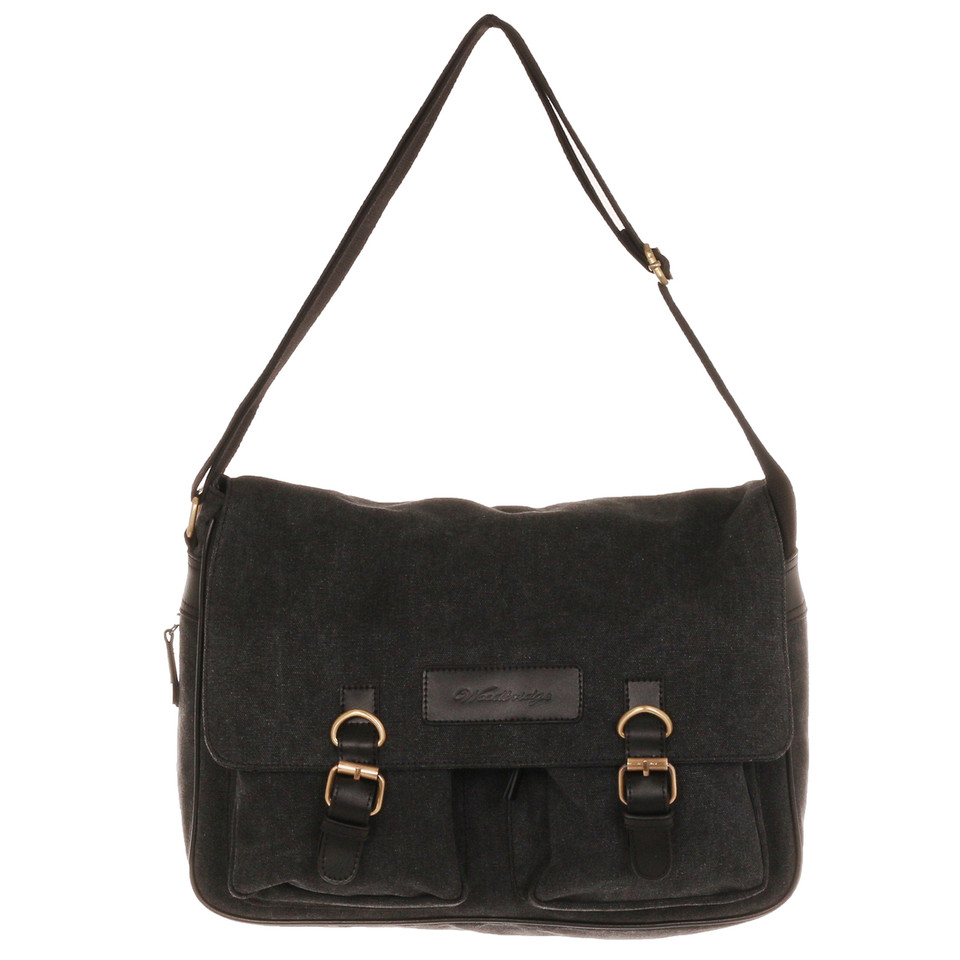 WB-6014 - Woodbridge large cross body flap over canvas bag