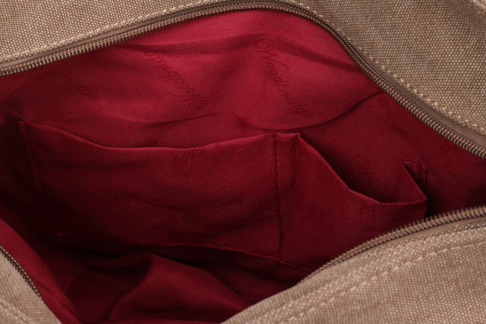 WB-6014 - Woodbridge large cross body flap over canvas bag