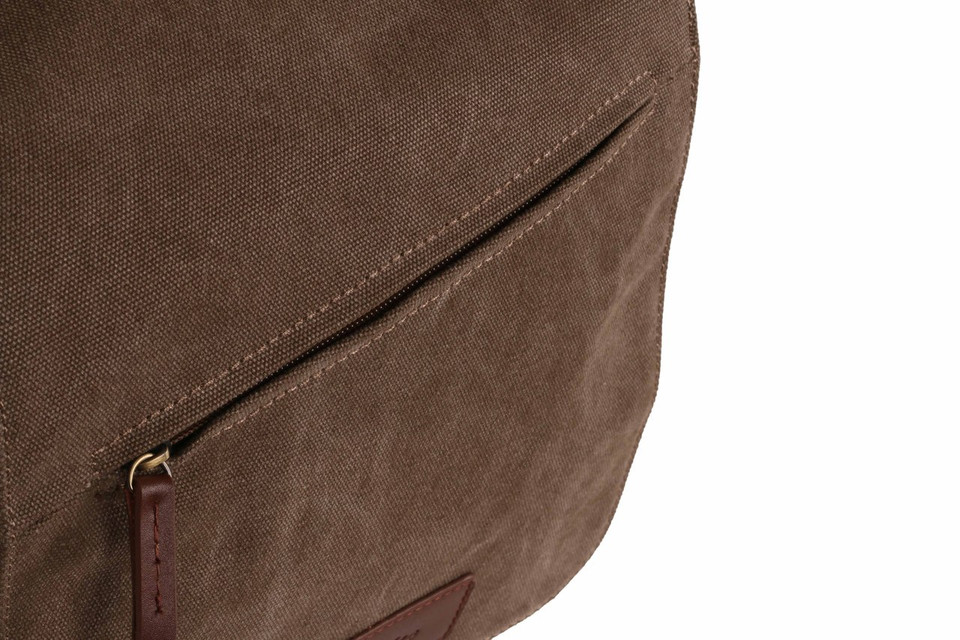 WB-6018 - Woodbridge large cross body flap over canvas bag