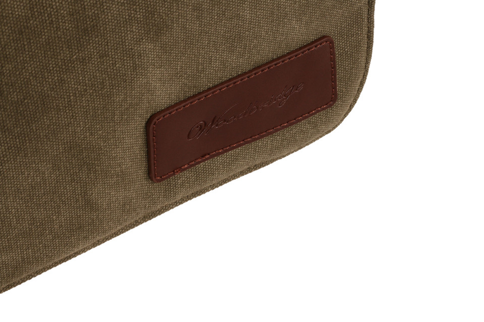 WB-6019 - Woodbridge large cross body flap over canvas bag