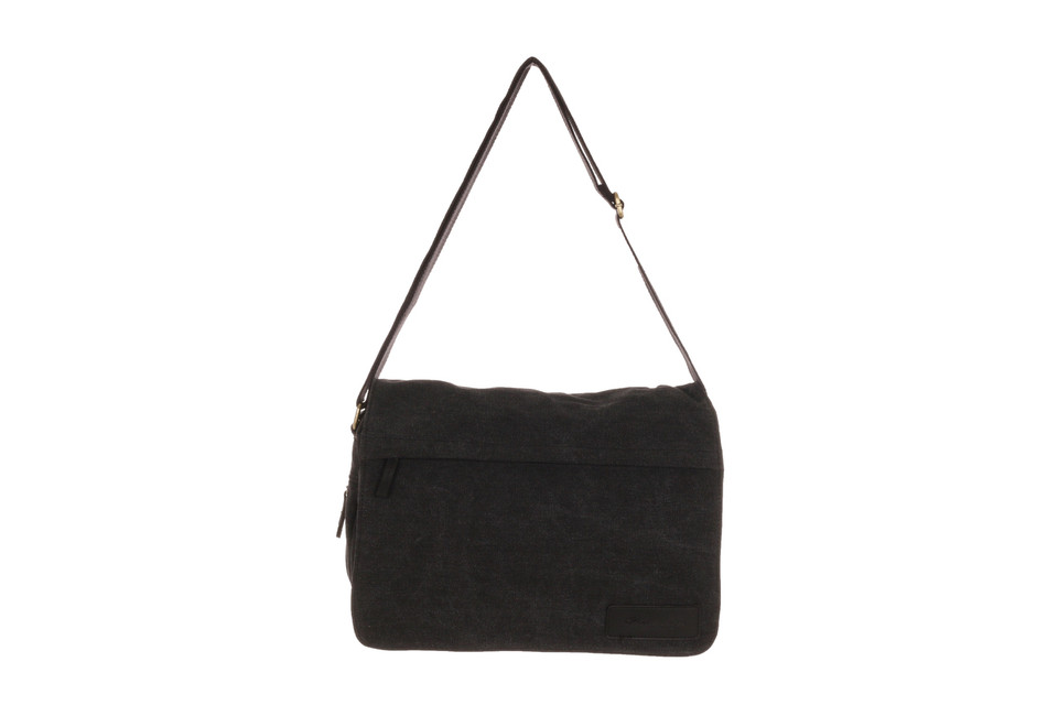 WB-6019 - Woodbridge large cross body flap over canvas bag