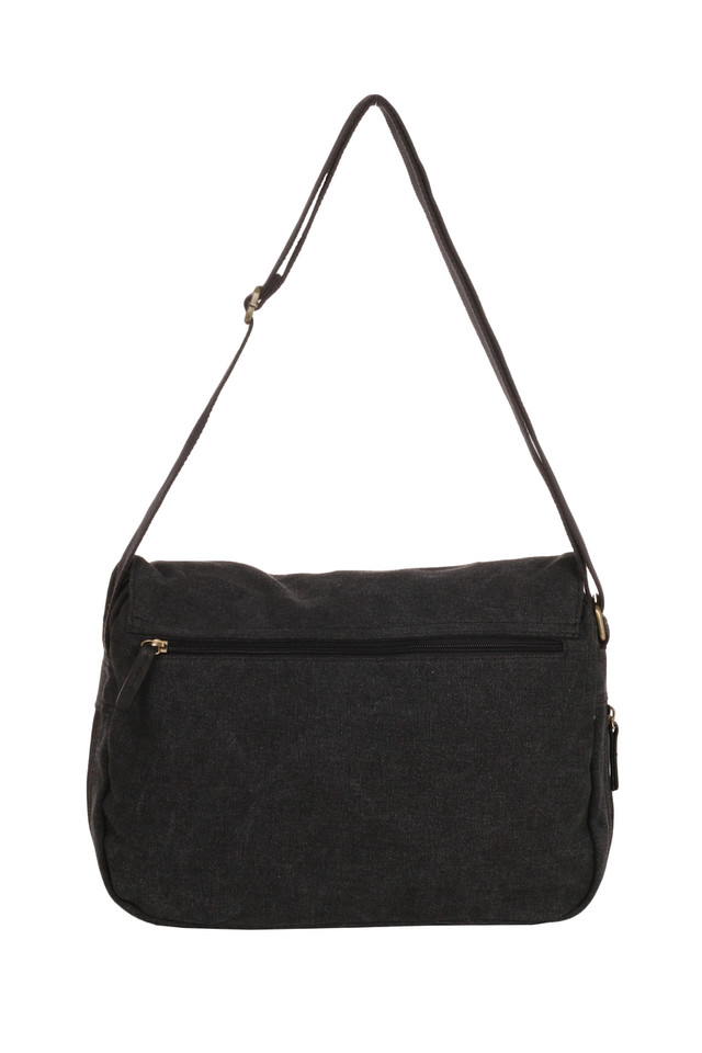 WB-6019 - Woodbridge large cross body flap over canvas bag