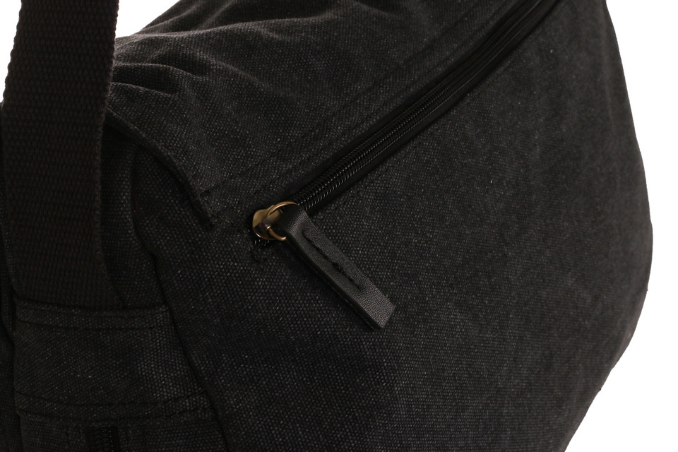 WB-6019 - Woodbridge large cross body flap over canvas bag