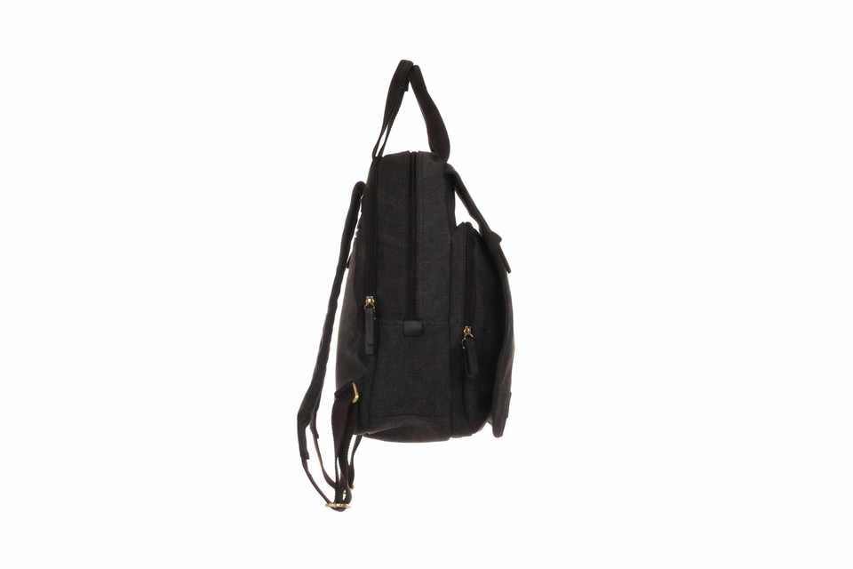 WB-6020 - Woodbridge large canvas laptop backpack with front flap