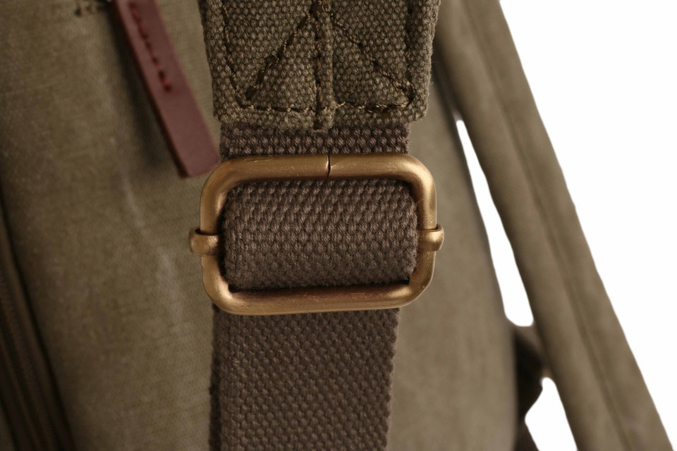 WB-6020 - Woodbridge large canvas laptop backpack with front flap