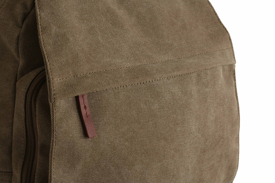 WB-6020 - Woodbridge large canvas laptop backpack with front flap