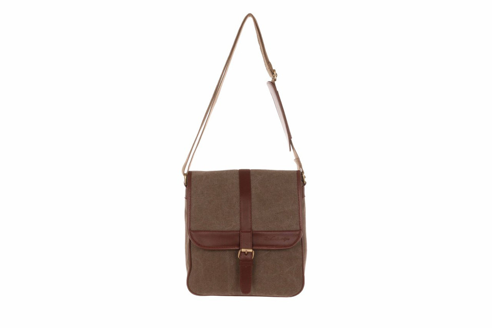 WB-6022 - Woodbridge large cross body flap over canvas bag
