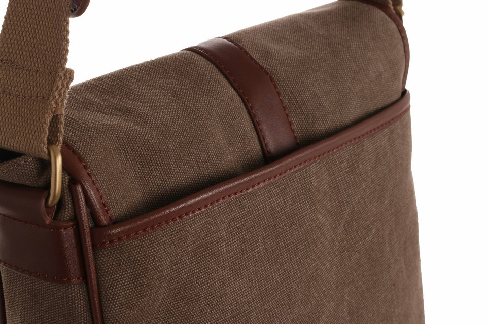 WB-6022 - Woodbridge large cross body flap over canvas bag