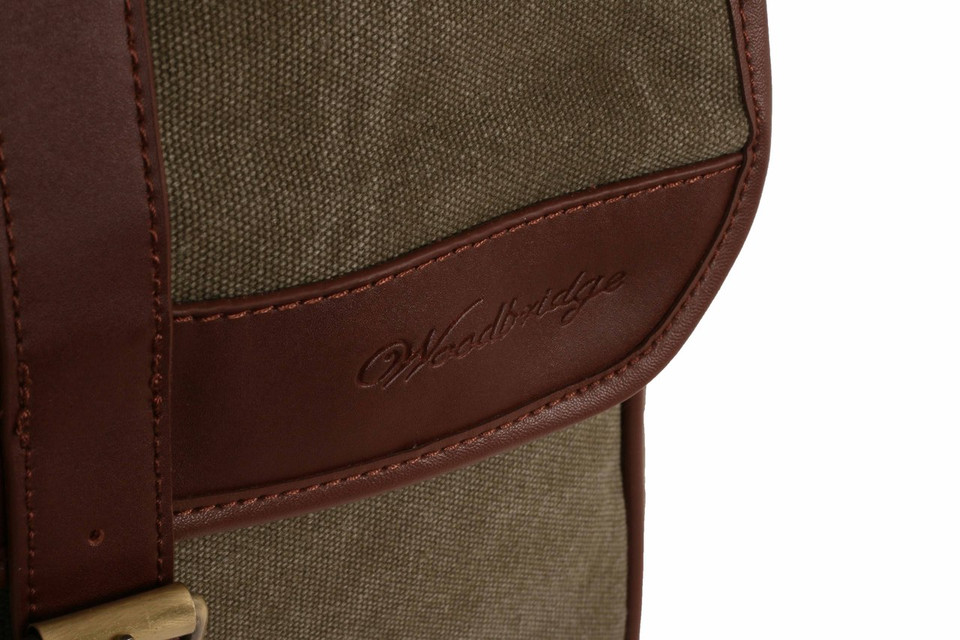 WB-6022 - Woodbridge large cross body flap over canvas bag