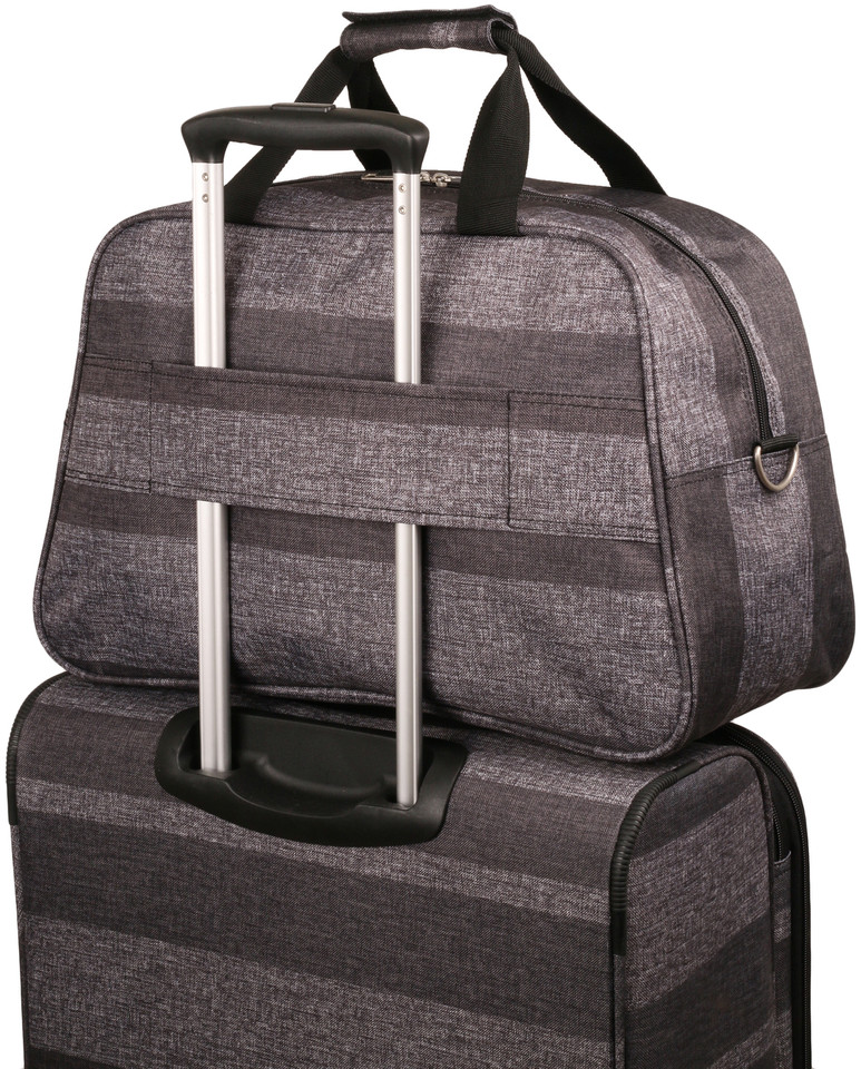 HBY-0005 - HIGHBURY Unique Grey Stripe® Cabin Weekend Bag