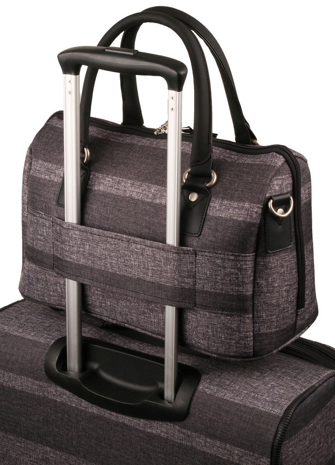 HBY-0045 - HIGHBURY Unique Grey Stripe® Vanity Bag (avai in 3 sizes)