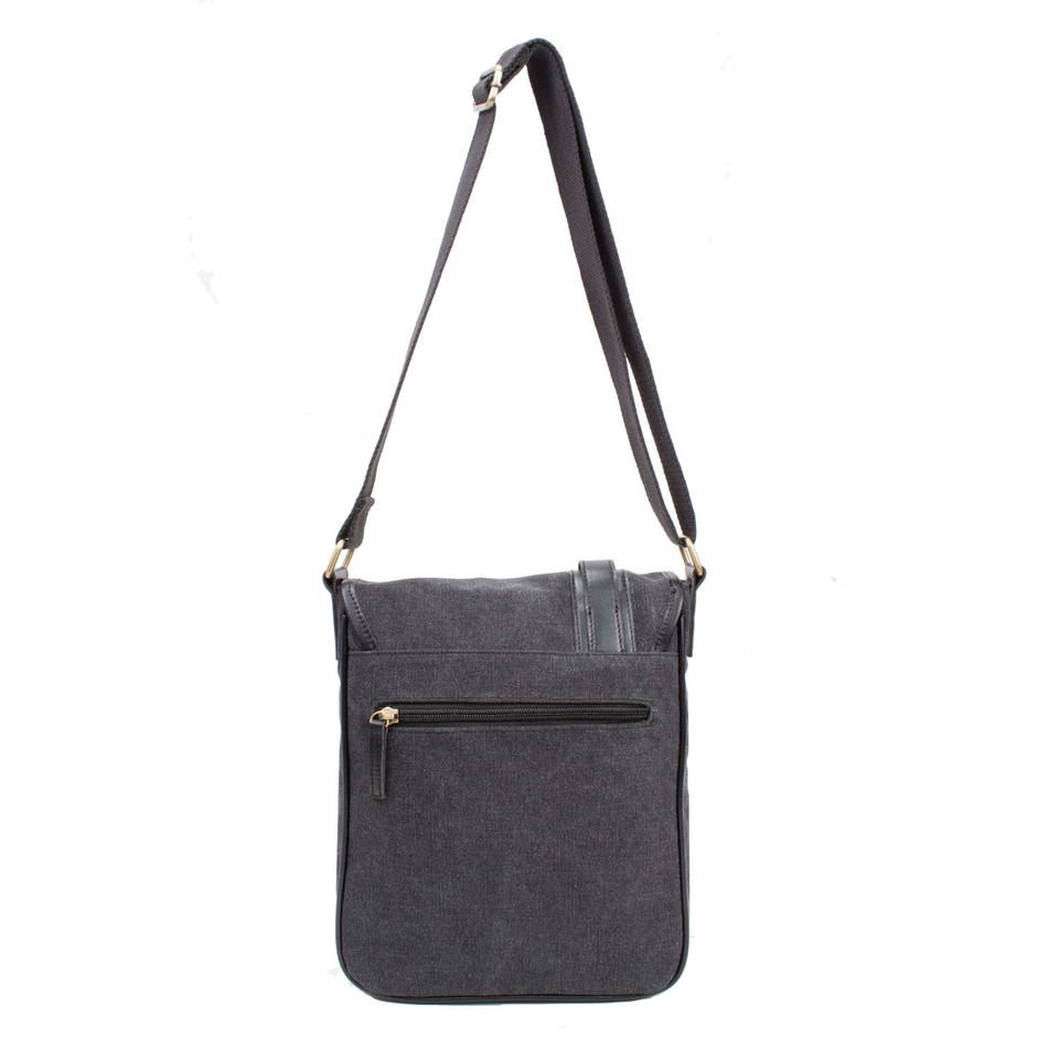 WB 6205 - Woodbridge Canvas Crossbody Bag with decorative panel