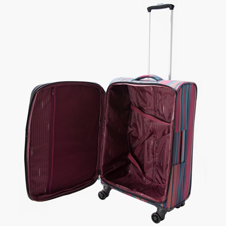 HBY-0160 - HIGHBURY Marrakesh Multi Stripe Ultra Light Weight Luggage