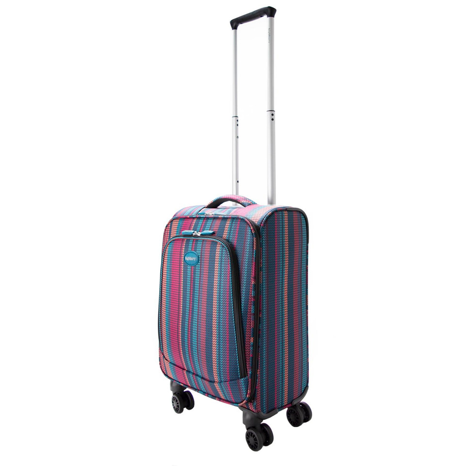 HBY-0160 - HIGHBURY Marrakesh Multi Stripe Ultra Light Weight Luggage