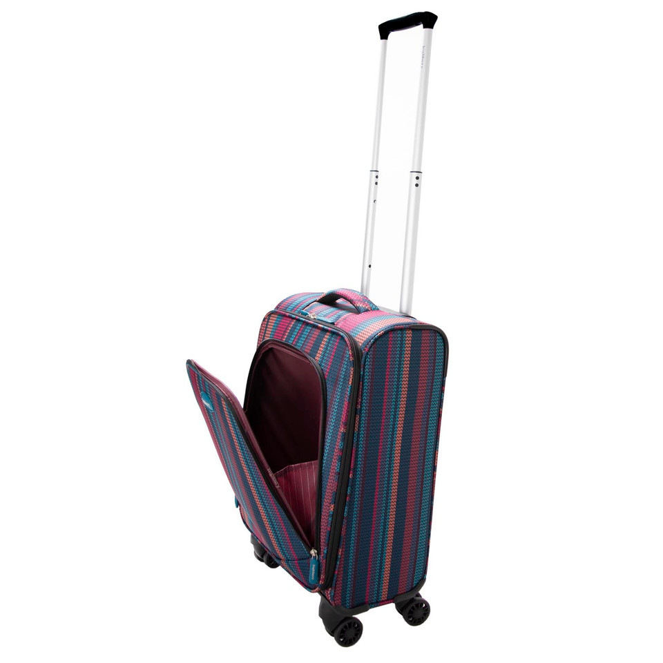 HBY-0160 - HIGHBURY Marrakesh Multi Stripe Ultra Light Weight Luggage