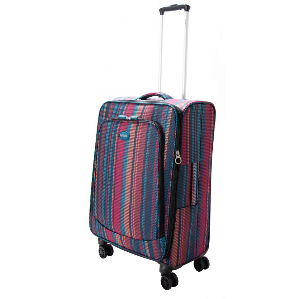 HBY-0160 - HIGHBURY Marrakesh Multi Stripe Ultra Light Weight Luggage