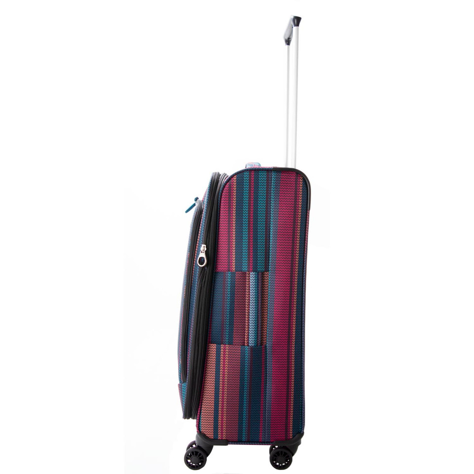 HBY-0160 - HIGHBURY Marrakesh Multi Stripe Ultra Light Weight Luggage