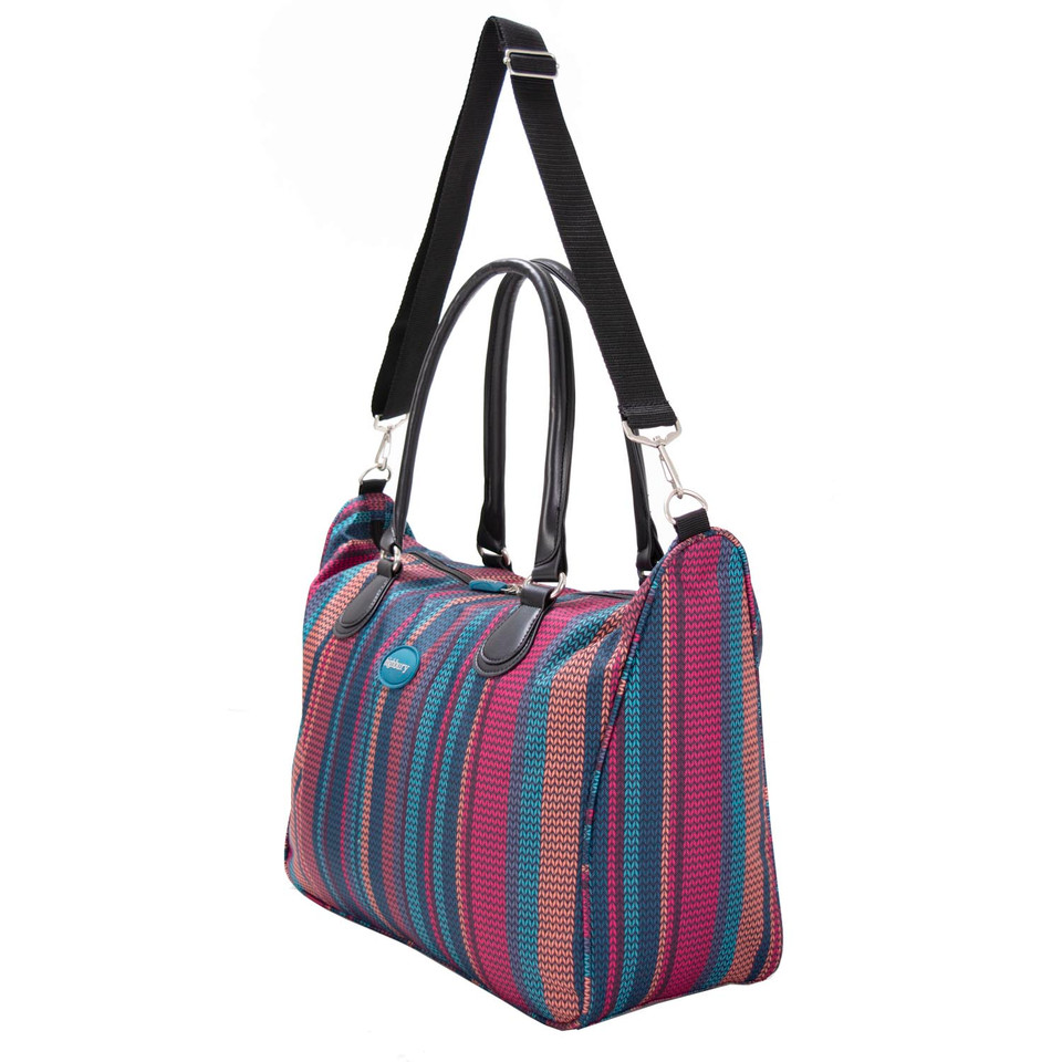 HBY-0160 - HIGHBURY Marrakesh Multi Stripe Ultra Light Weight Luggage