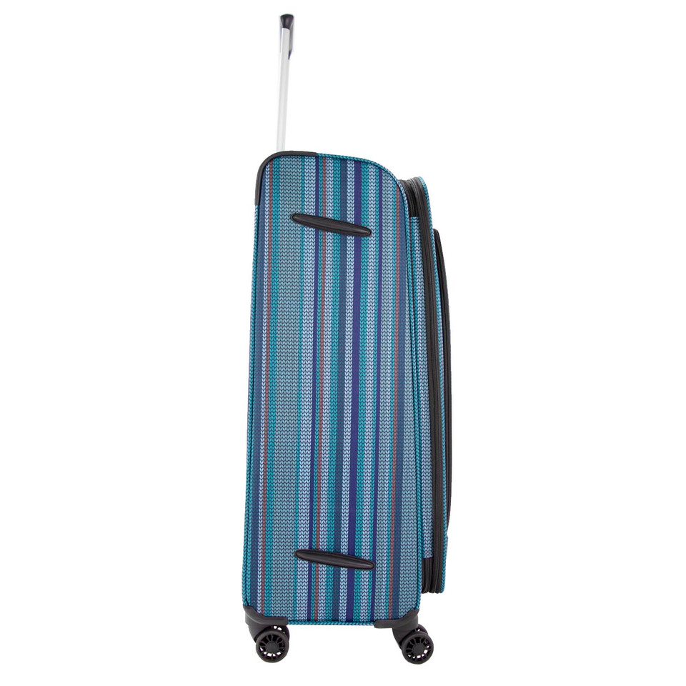 HBY-0160 - HIGHBURY Marrakesh Blue Stripe Ultra Light Weight Luggage